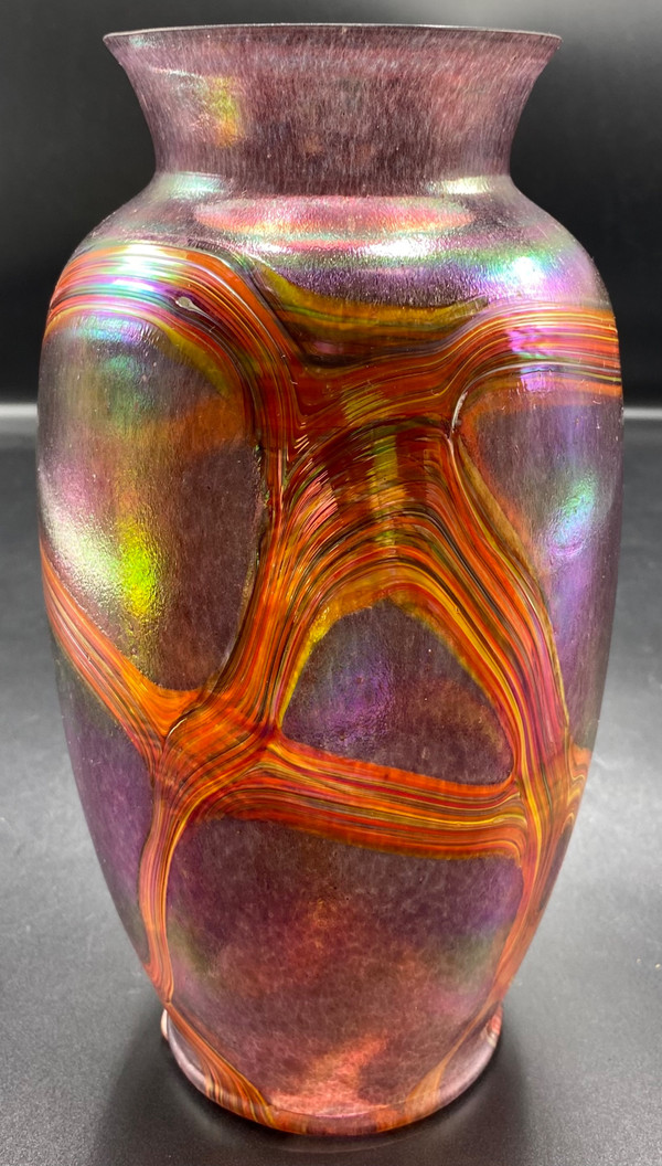 BÖHMISCHE GLASVASE 1980