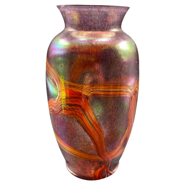 BÖHMISCHE GLASVASE 1980