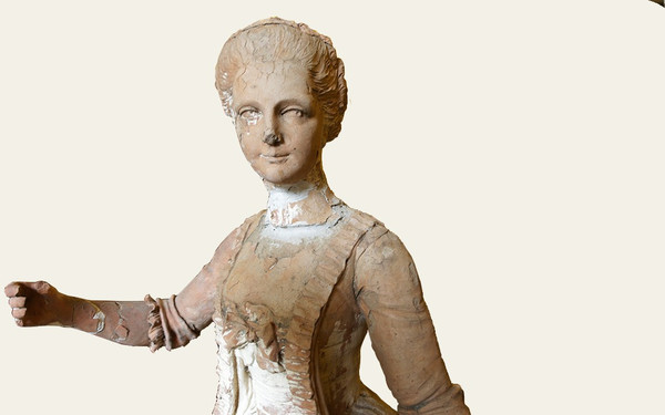  18th century terracotta garden statue 