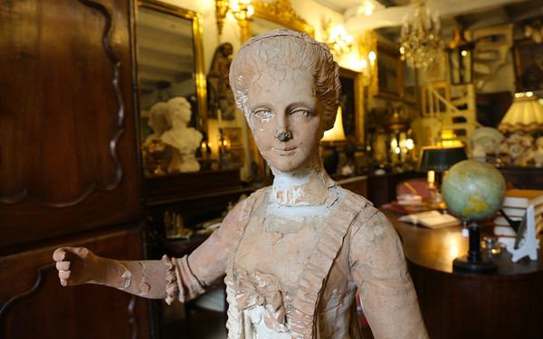  18th century terracotta garden statue 