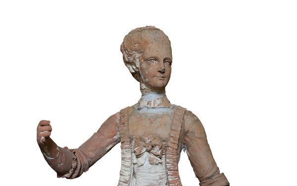  18th century terracotta garden statue 