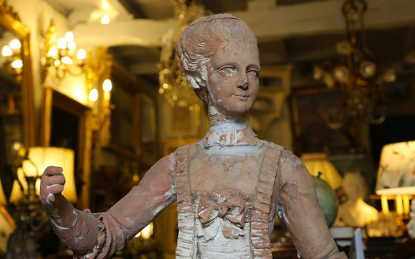  18th century terracotta garden statue 
