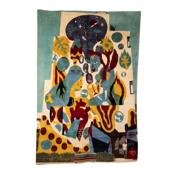 According to Akacorleone. Carpet, or “Baisa City” tapestry. Contemporary work.