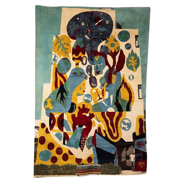 According to Akacorleone. Carpet, or “Baisa City” tapestry. Contemporary work.