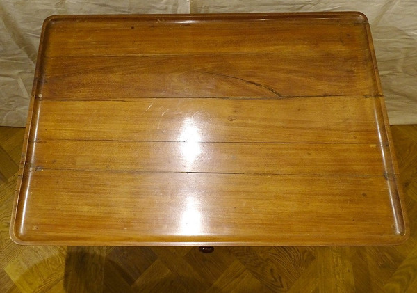Table Cabaret Louis XV Acajou Massif Plateau Gorge Pieds Galbés XVIIIème