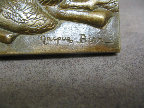 Animale in bronzo firmato Jacques Birr.