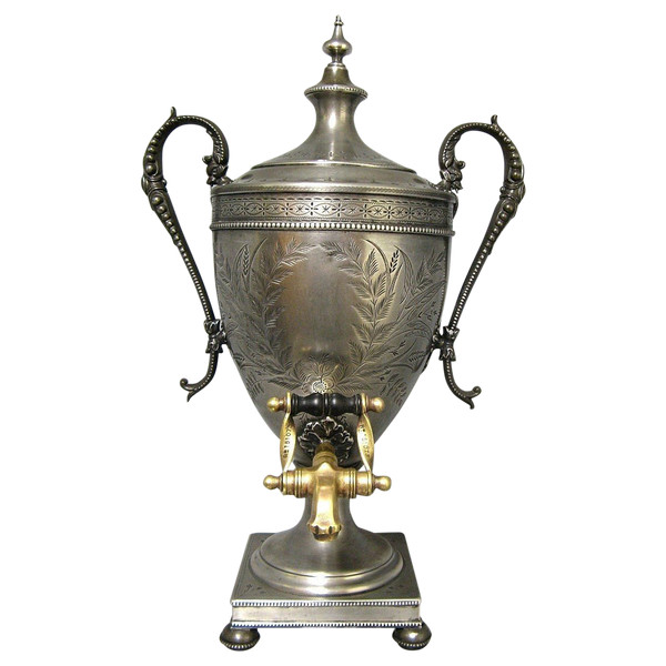 Fontaine à Thé XIXe. Samovar Mi-victorien.