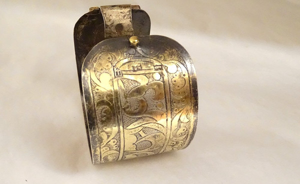 Bracciale Simbirsk in argento sterling vermeil 27,23 gr del XIX secolo