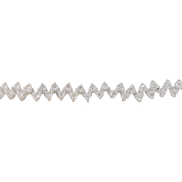 River bracelet in white gold and diamonds