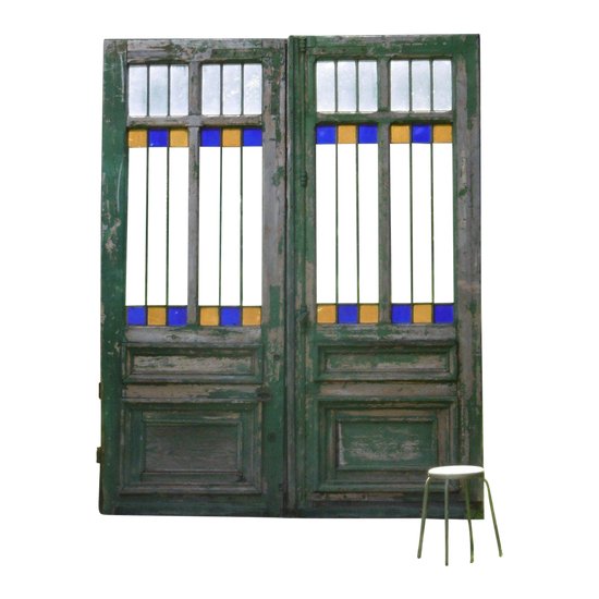 Portal Double Door XIXth Old Monumental Doors