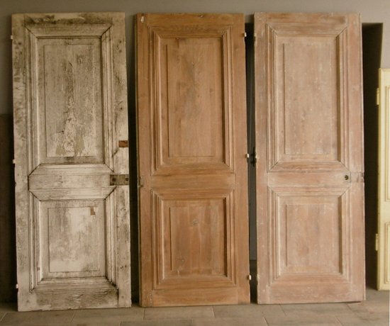 Belles Portes Ancienne De Communication Cossues Chêne Début XXème Porte Boiserie