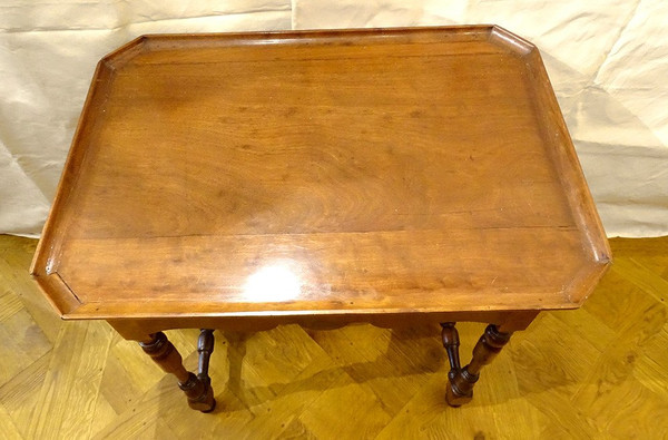 Tavolo Cabaret Meuble de Port La Rochelle Mogano Gaïac XVIII secolo