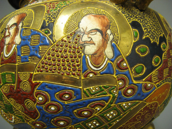 Parfümbrenner Satsuma Geisha Samurai Japan Imperial 19. Jahrhundert.