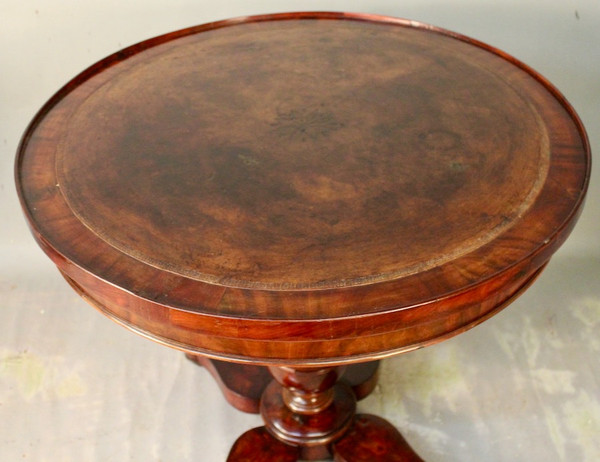Guéridon Table à Jeux En Acajou XIXème 
