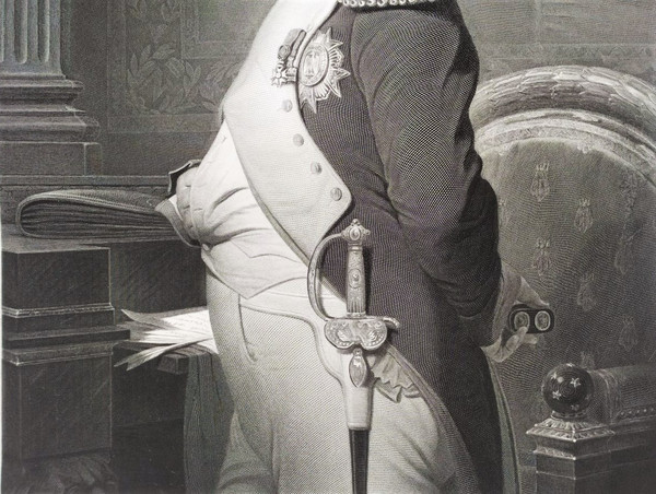 Napoléon Portrait Gravure 19ème d'après Paul Delaroche