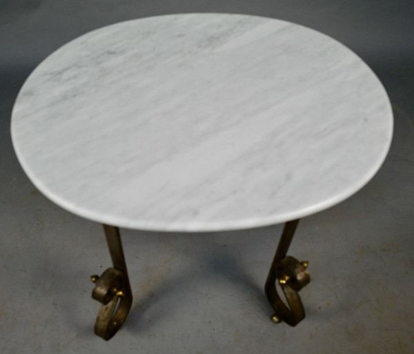 Desserte Art Deco Dessus Marbre