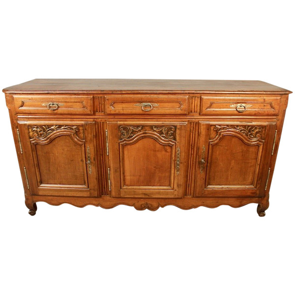 Credenza Luigi XV In Noce Del XVIII Secolo