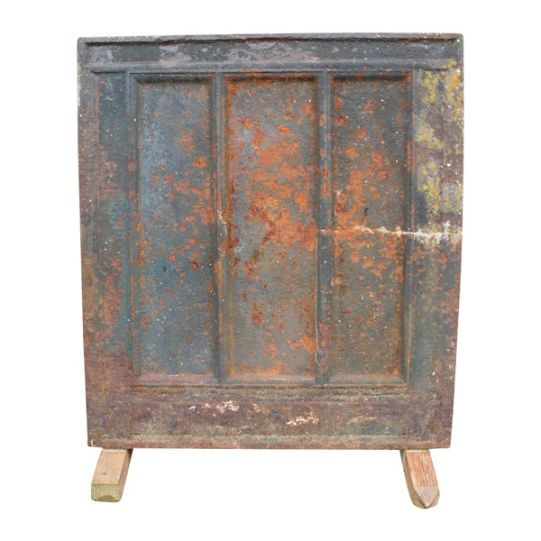 Gothic Cast Iron Castle Fireplace Plate