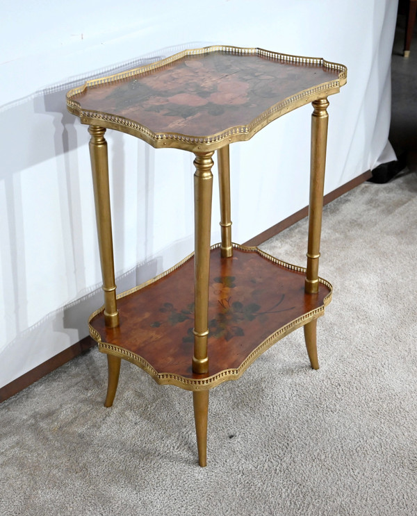 Petite Table de Salon en Moucheté de Thuya à décor peint – 1920