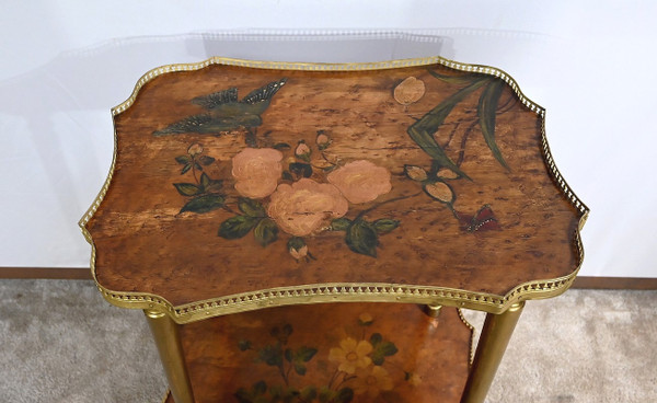 Petite Table de Salon en Moucheté de Thuya à décor peint – 1920
