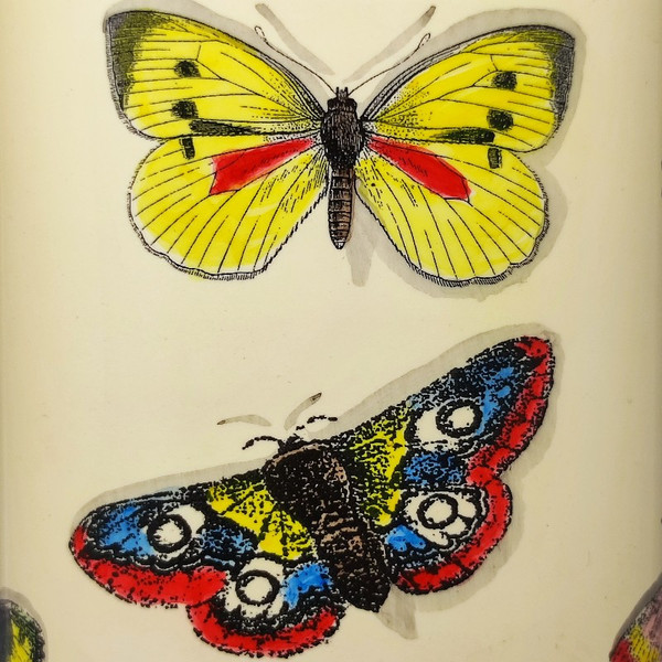 1970 Magnificent and unique Piero Fornasetti table lamp. Made in Italy