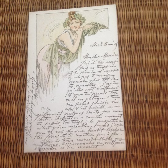 LOT de deux cartes anciennes de Mucha