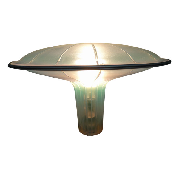 Ross LOVEGROVE ( 1958) - Luce PLAN éditions. Lampe AGARICON gris D 36 - H. 29 cm