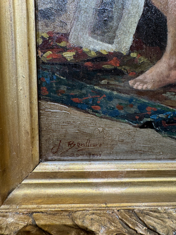 José Benlliure Y Gil (1855-1937) – Akt in der Werkstatt, Rom 1897