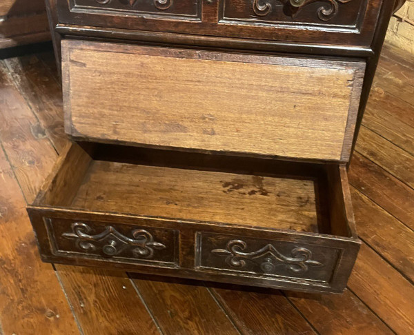 Small Italian Walnut Chest of Drawers-17th Century