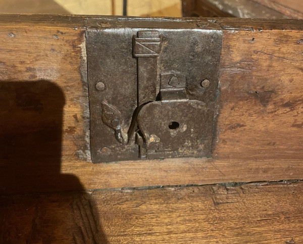 Small Italian Walnut Chest of Drawers-17th Century