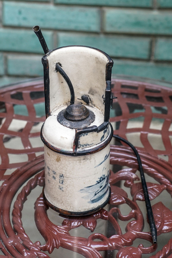 PIPE À EAU - OPIUM porcelaine craquelée
