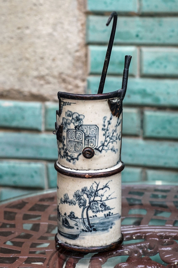 PIPE À EAU - OPIUM porcelaine craquelée