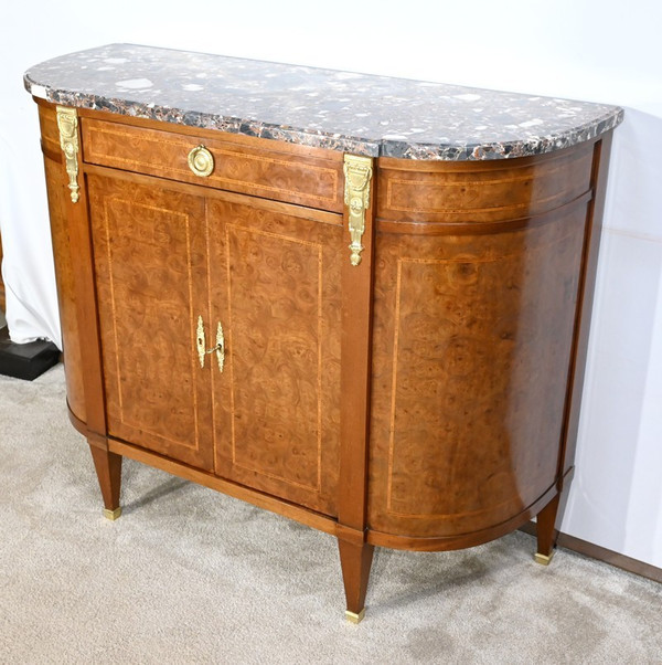 Buffet en Loupe de Thuya et Acajou, style Louis XVI – 2ème partie XIXe