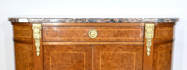 Buffet en Loupe de Thuya et Acajou, style Louis XVI – 2ème partie XIXe