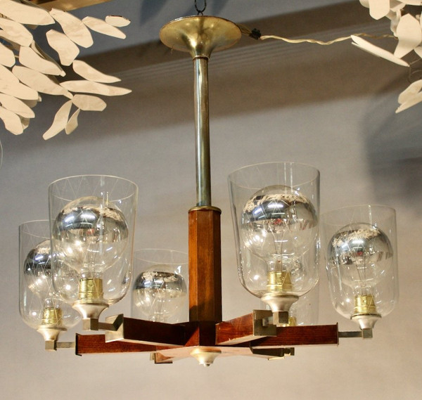 1940 Chandelier With 6 Arms Of Light