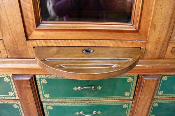 Bedeutende Mahagoni-Cartonnier-Bibliothek aus dem 19. Jahrhundert