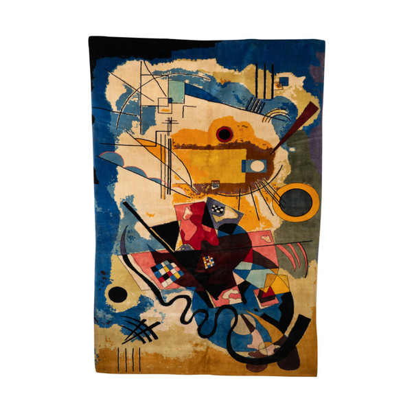 Tappeto, o arazzo, ispirato a Kandinsky. Opera contemporanea