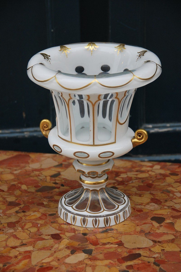 Vase Medicis En Cristal Overlay