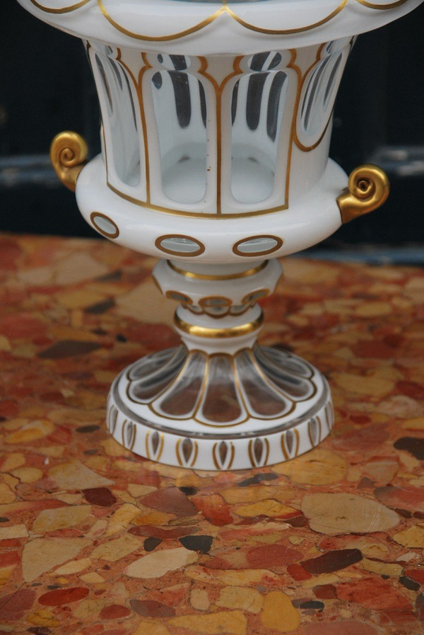 Vase Medicis En Cristal Overlay