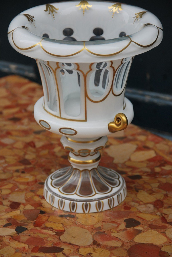 Vase Medicis En Cristal Overlay