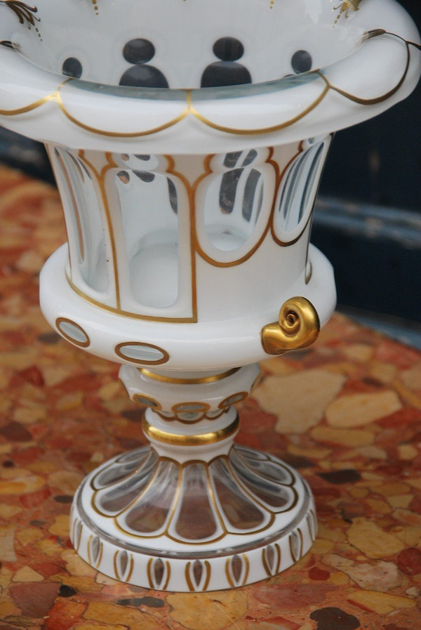 Vase Medicis En Cristal Overlay