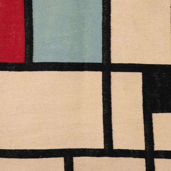 Carpet, or tapestry, inspired by Piet Mondrian. Contemporary work
