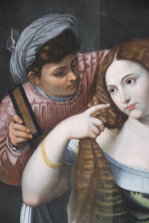 Dopo Tiziano, La giovane donna allo specchio del XVII secolo