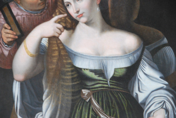 Dopo Tiziano, La giovane donna allo specchio del XVII secolo