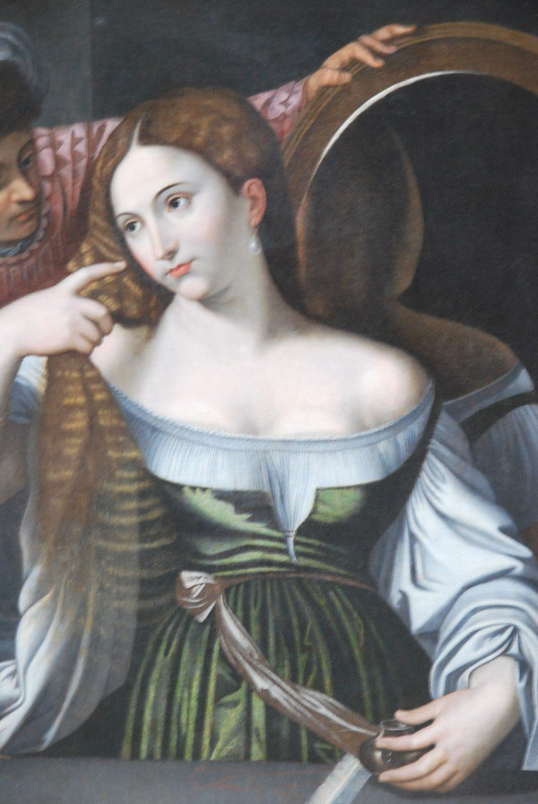 Dopo Tiziano, La giovane donna allo specchio del XVII secolo