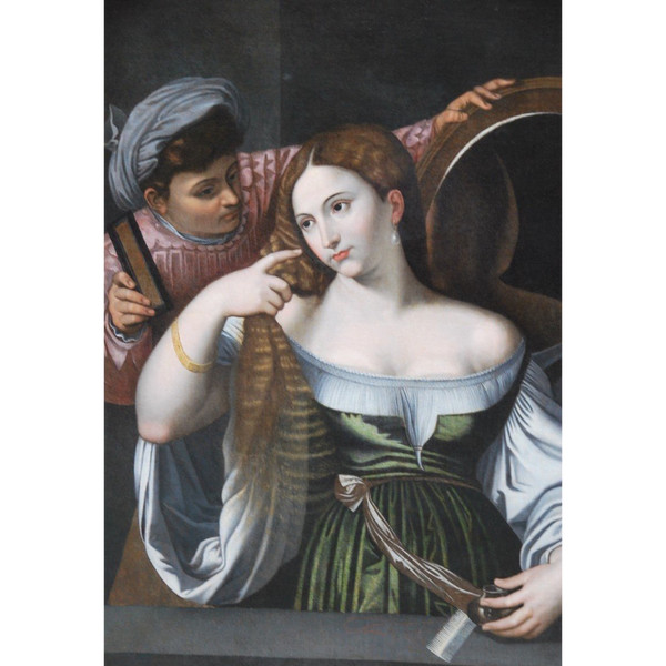 Dopo Tiziano, La giovane donna allo specchio del XVII secolo
