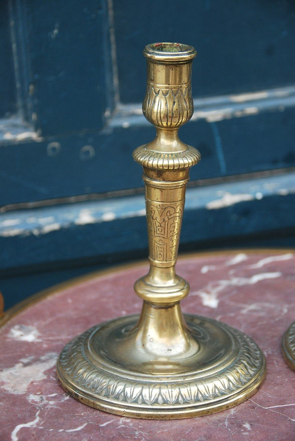 Pair Of Louis XIV Period Candlesticks