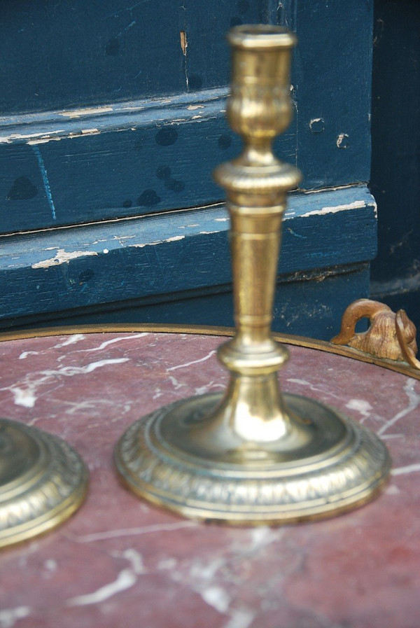 Pair Of Louis XIV Period Candlesticks