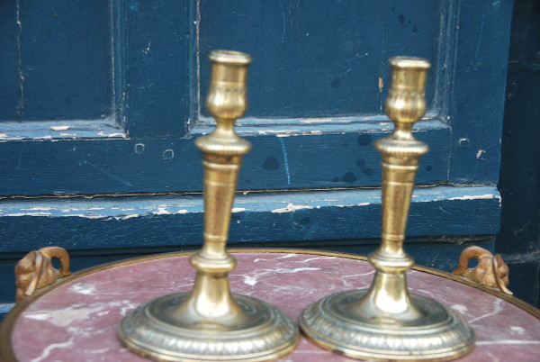 Pair Of Louis XIV Period Candlesticks