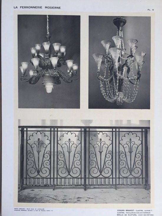 “Modern Ironwork”. H. Clouzot. Moreau editions. 1925.